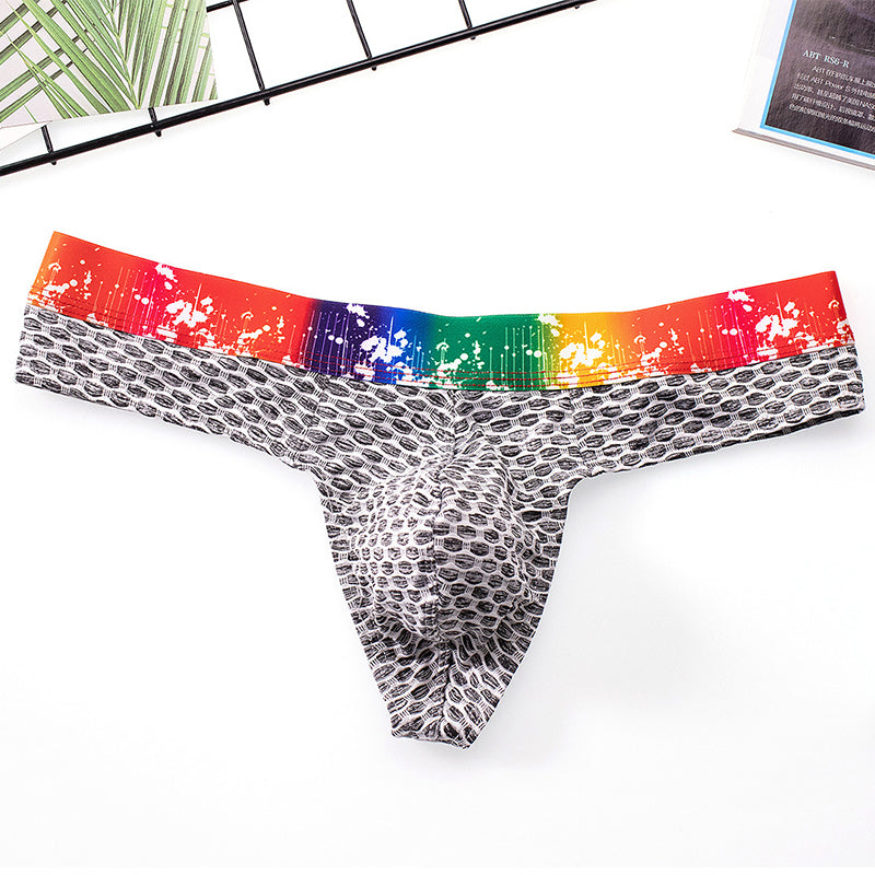Fashion Sexy Checkered Men's Thong - versaley