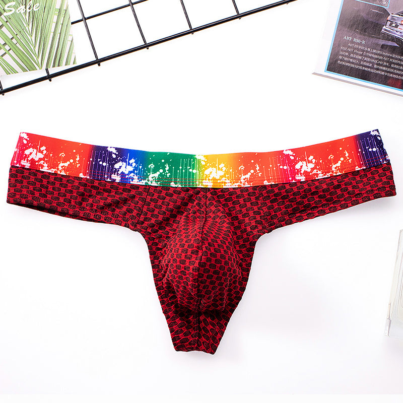 Fashion Sexy Checkered Men's Thong - versaley
