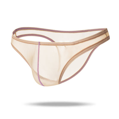 Super Sexy Half Back Transparent Style Men's Brief - versaley