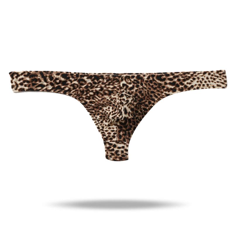 Ice Silk Men's Leopard Thong - versaley