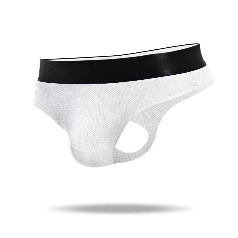 Mesh Style Ice Silk Cool Comfortable Men's Thong - versaley