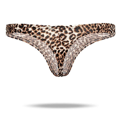 Ice Silk Men's Leopard Thong - versaley