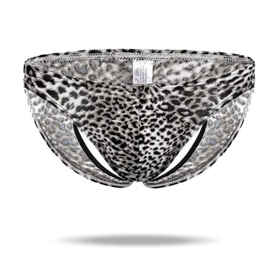 Ice Silk Hollow Sexy  Leopard Panties - versaley