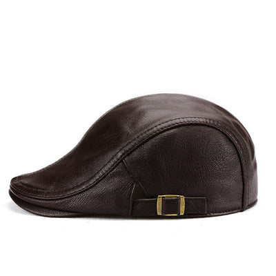 “SDT” Real head layer sheepskin thin front duck tongue cap - versaley