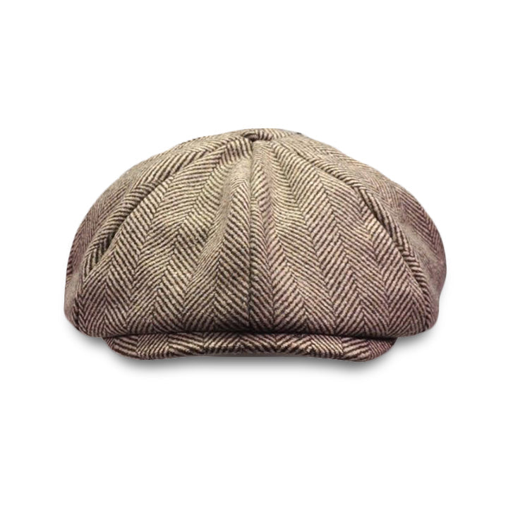 Newsboy Cap Wool British Style Vintage Flat Cap - versaley