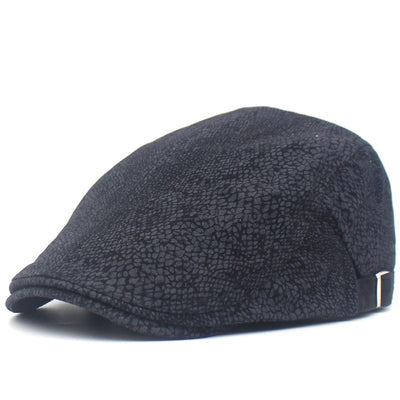 Leopard Print Flat Cap - versaley