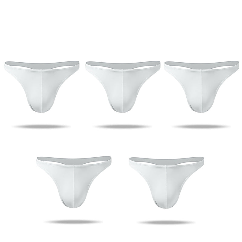 5 Pics Newest Superior Ice Silk Cool Comfortable Men's Thong - versaley