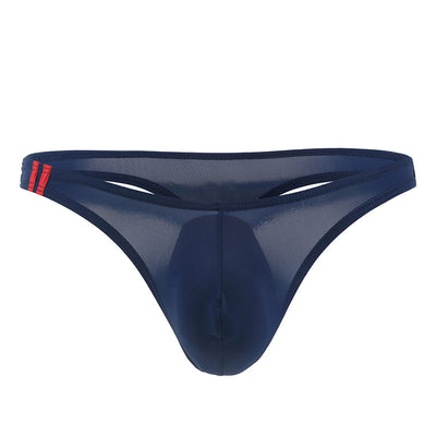 Men's U Convex Pouch Ice Silk Thongs - versaley