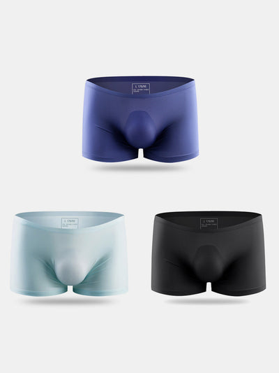 3 Pack 3D Seamless Support Pouch Men's Underwear - versaley