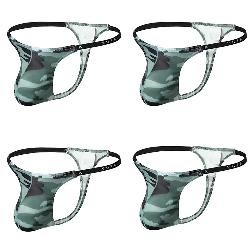 4 PIC Fashion Sexy Camouflage Men's Thong