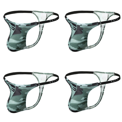 4 PIC Fashion Sexy Camouflage Men's Thong