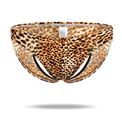 Ice Silk Hollow Sexy  Leopard Panties - versaley