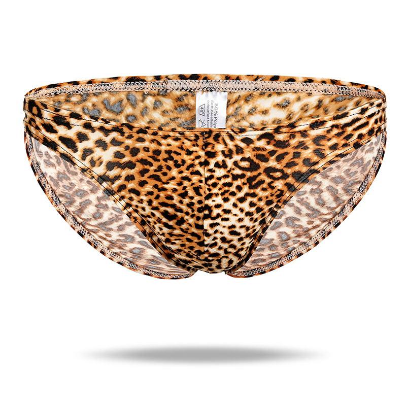 Ice Silk Sexy leopard Men's Brief - versaley