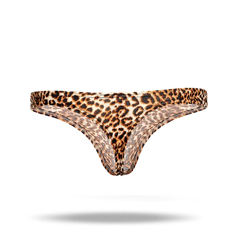 Ice Silk Men's Leopard Thong - versaley