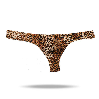 Ice Silk Men's Leopard Thong - versaley