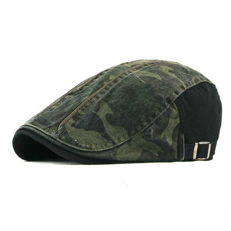 "Miller" Camouflage Cotton Flat Cap - versaley