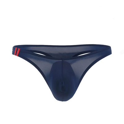 Men's U Convex Pouch Ice Silk Thongs - versaley