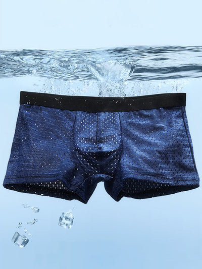 4 Pack Cool Mesh Ice Silk Men's Trunks - versaley