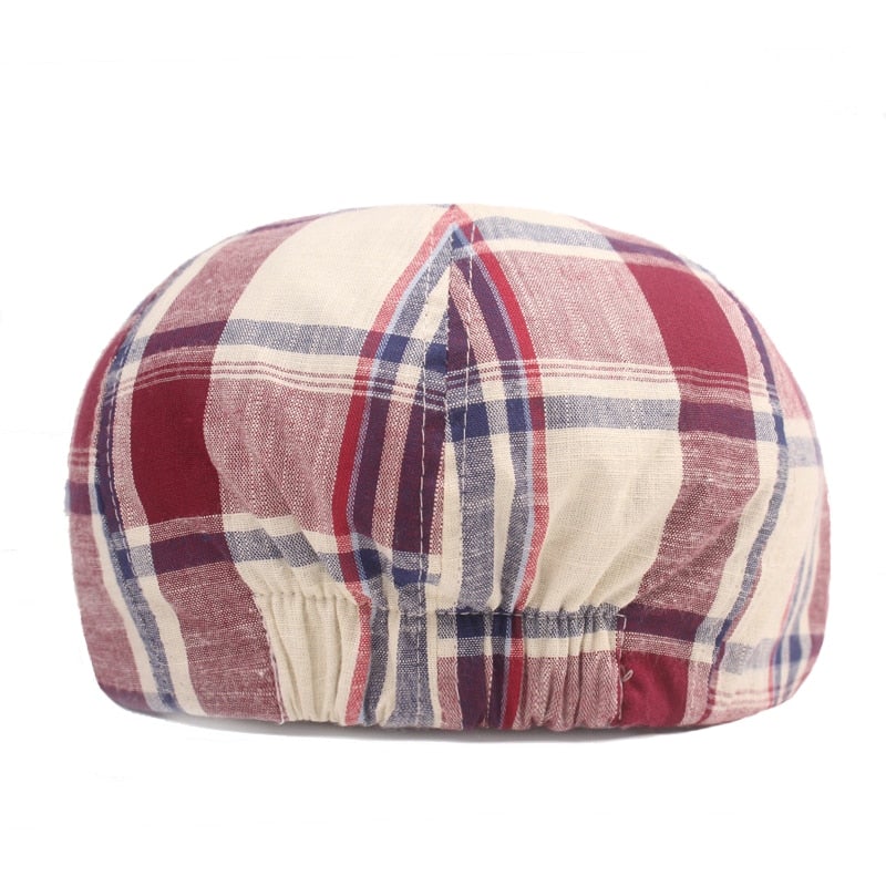 "NY-Parker" Newsboy Plaid Cap - versaley