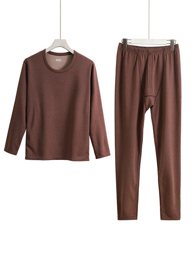 Couple Heating Fleece Thickening Pajamas Set