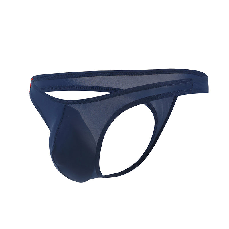 Men's U Convex Pouch Ice Silk Thongs - versaley
