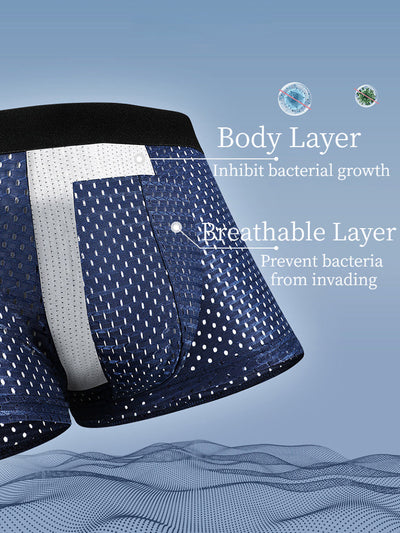 4 Pack Cool Mesh Ice Silk Men's Trunks - versaley