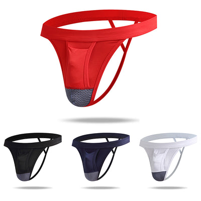 Micro Modal  Cool  Dual Pouch Men's Thong - versaley