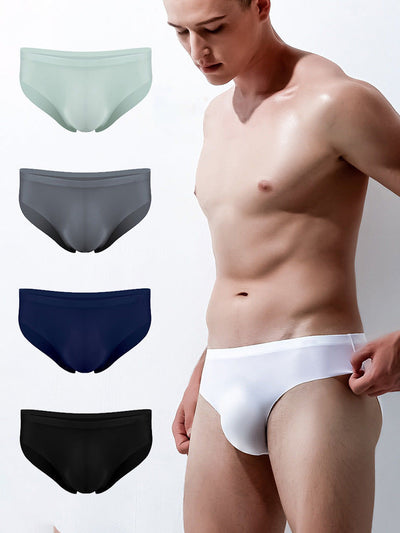 4 Pack Ball Support Seamless Men's Underwear - versaley