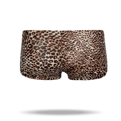 Ice Silk Sexy Leopard Men's Trunk - versaley