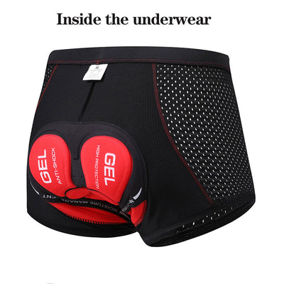 Silicone Cushion Breathable ＆ Quick Drying Men's Riding Underwear - versaley