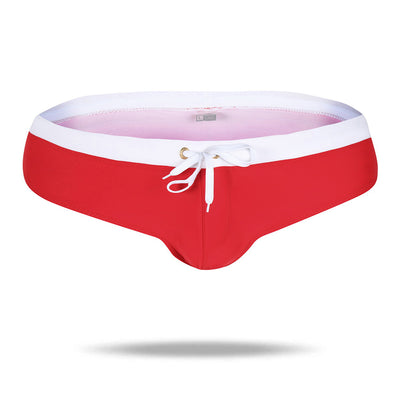 Men's Beach Board Pouch Swimsuit Brief   with Zipper Pockets - versaley