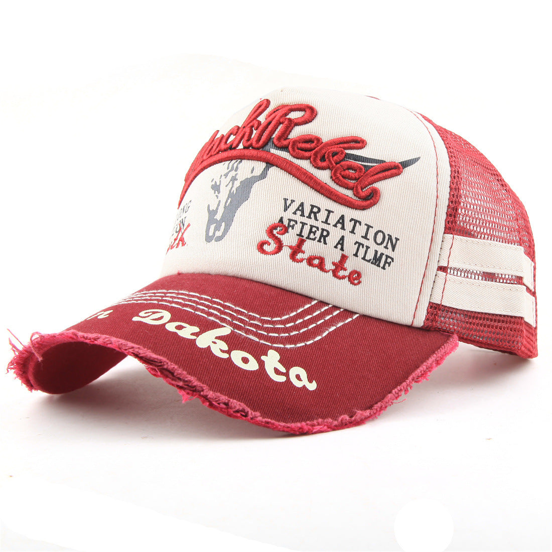 2022 Washed old letters embroidery baseball cap - versaley