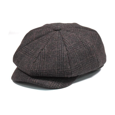 Newsboy Cap Wool British Style Vintage Flat Cap - versaley