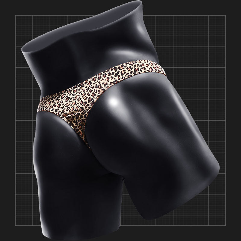 2020 Newest Top Viscose Sexy Leopard Men's Thong - versaley