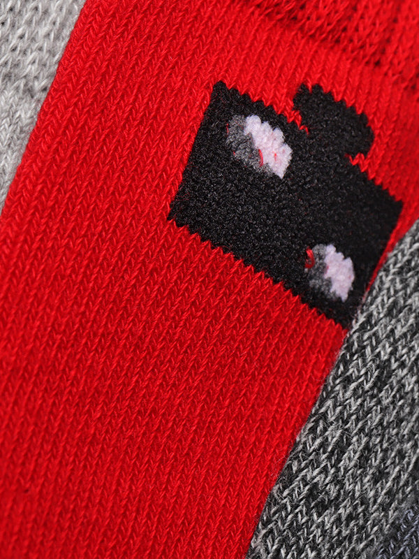 Men's Jacquard-knit Critter Calf Socks