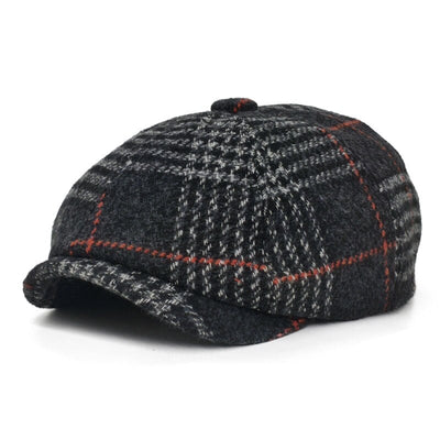 "Landek" Newsboy Wool Cap - versaley