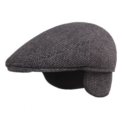 "Dreft" Earmuffs Cotton Flat Cap - versaley