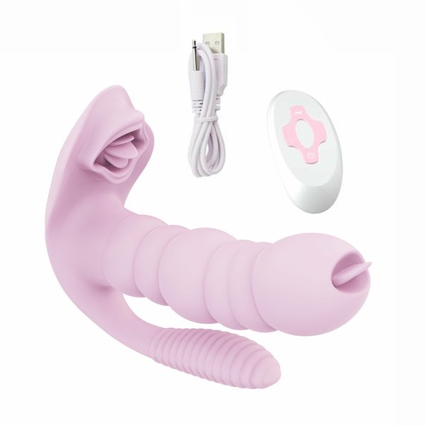 Remote Control mermaid G-spot Tongue Vibrator