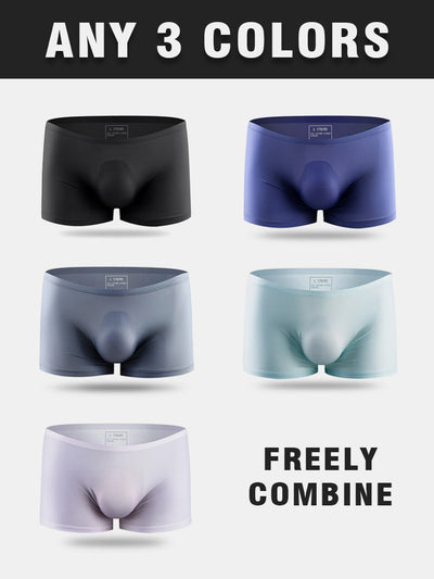 3 Pack 3D Seamless Support Pouch Men's Underwear - versaley