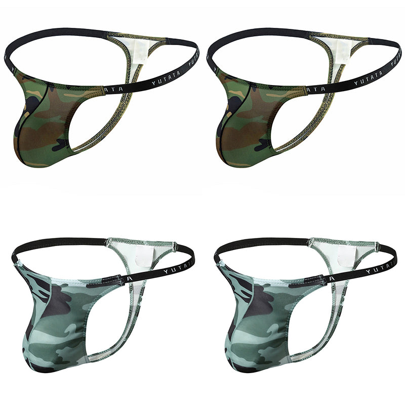 4 PIC Fashion Sexy Camouflage Men's Thong