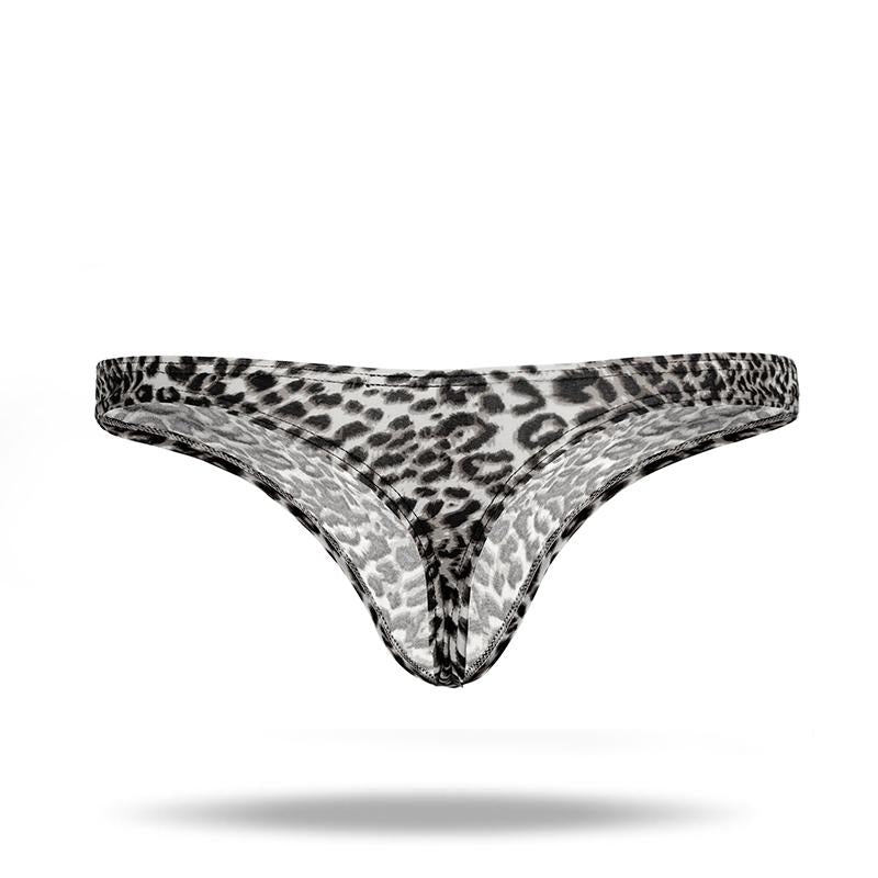 Ice Silk Men's Leopard Thong - versaley