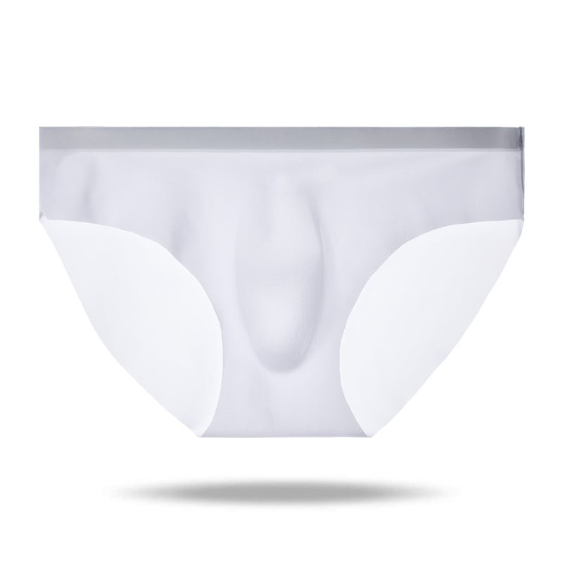 Ice Silk Cool Half Transparent Men's Brief - versaley