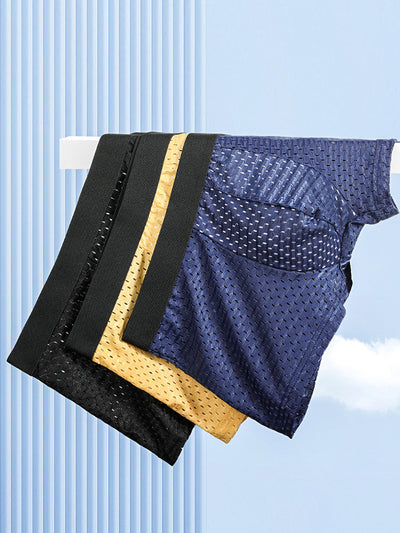 4 Pack Cool Mesh Ice Silk Men's Trunks - versaley