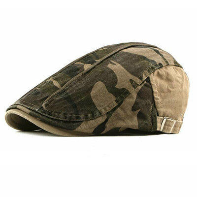 "Miller" Camouflage Cotton Flat Cap - versaley