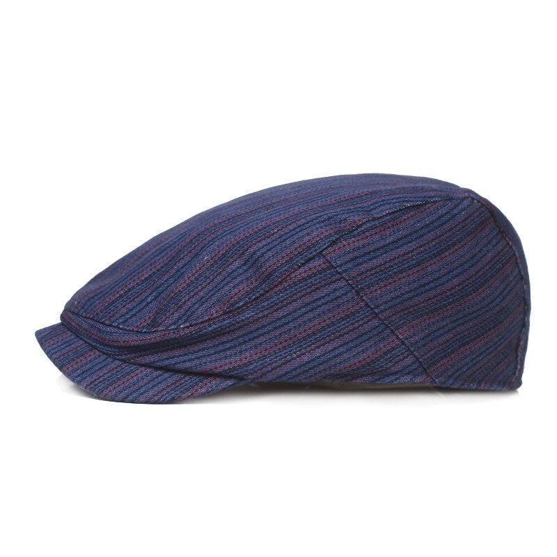 "NY-Havana" Striped Cotton Cap - versaley