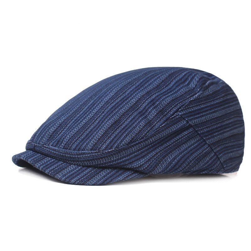 "NY-Havana" Striped Cotton Cap - versaley