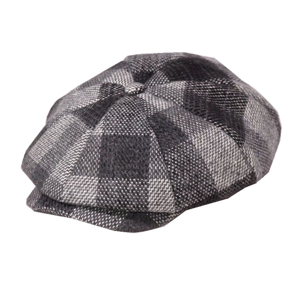 Newsboy Cap Wool British Style Vintage Flat Cap - versaley