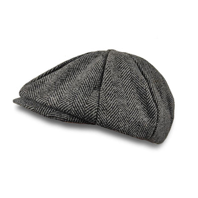 Newsboy Cap Wool British Style Vintage Flat Cap - versaley