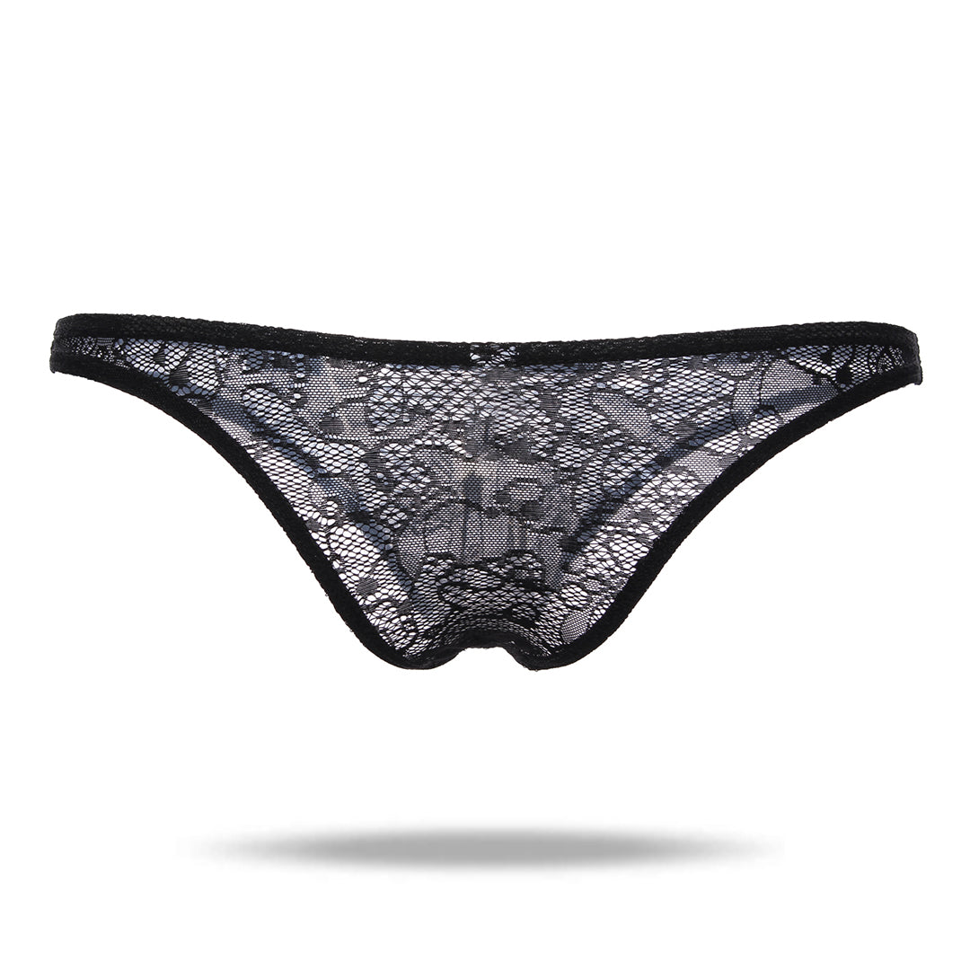 Sexy Style Low Waist Lace  Men's Brief - versaley