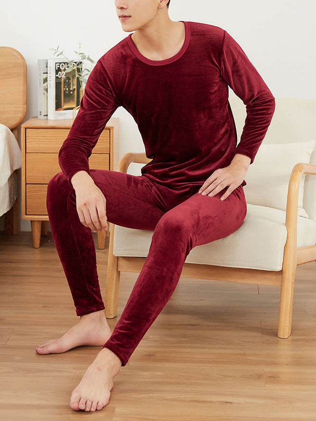 Double Heavyweight Fleece Thermal Underwear Set